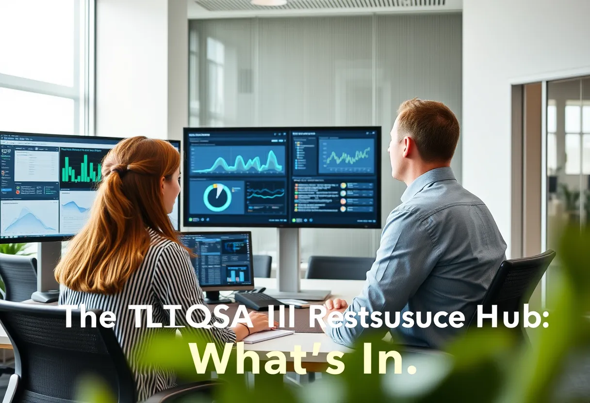 A laptop open to a regulator's resource library with printed guidance beside it, illustrating the TEQSA AI resource hub